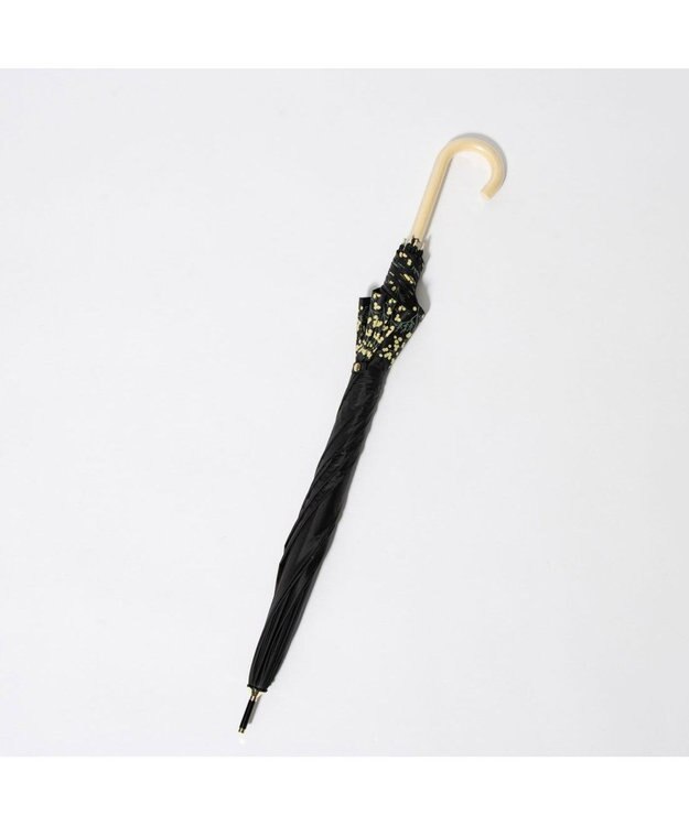 UNBILLION cache nez / 軽量サークルミモザプリントショートパラソル ブラック