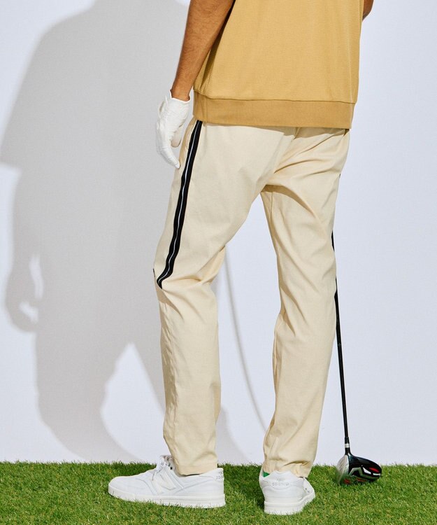 PW CIRCULUS 【撥水加工/ ストレッチ】【MEN】ベンチレーション テーパードパンツ ゴルフ アイボリー系