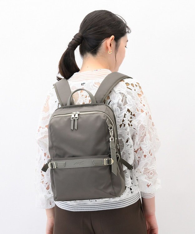 ACE BAGS & LUGGAGE W&.Day/Night リッカノーツ スクエアリュック A4サイズ 13.3インチPC収納 19161 ダブルアンドデイナイト ダークグレー