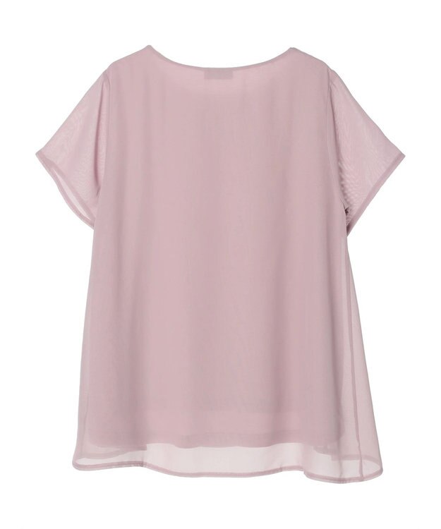 earth music&ecology シアードッキングＡラインチュニック Pink