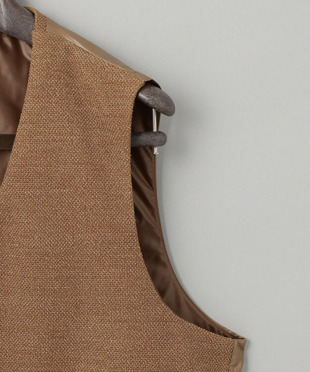 GOTAIRIKU 【ビジネス用インナーダウン】ブリスターバーズアイ インナーダウンベスト ベージュ系8