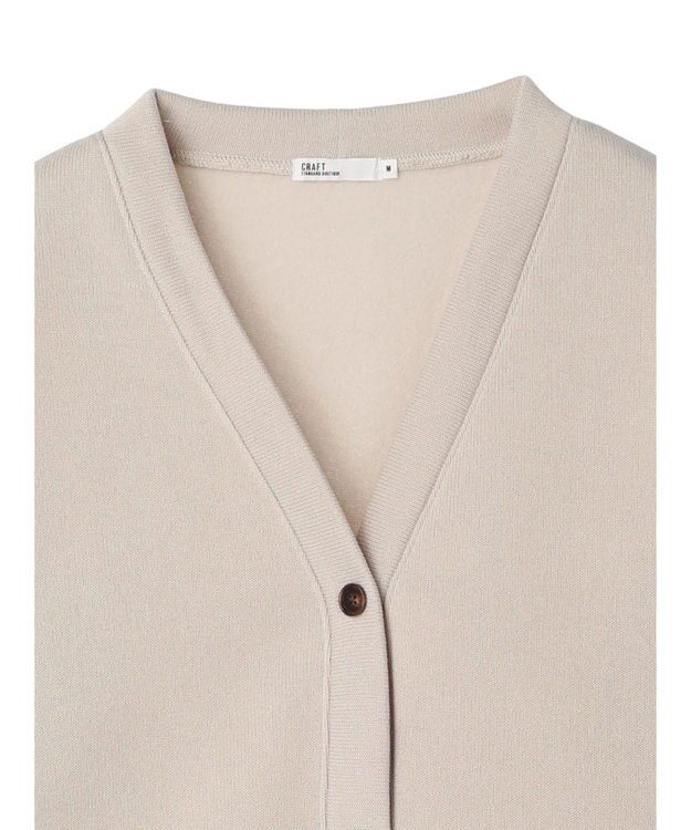 CRAFT STANDARD BOUTIQUE ニットフリースＶネックカーディガン Ivory