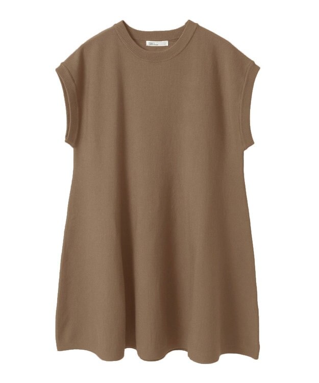 CRAFT STANDARD BOUTIQUE ファンクショナルノースリーブフレアニットプルオーバー Brown