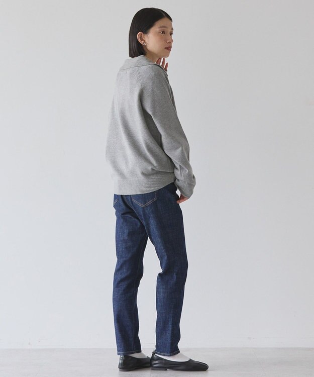 AMERICAN HOLIC バイパチハーフＺＩＰニットプルオーバー Light Gray Mixture