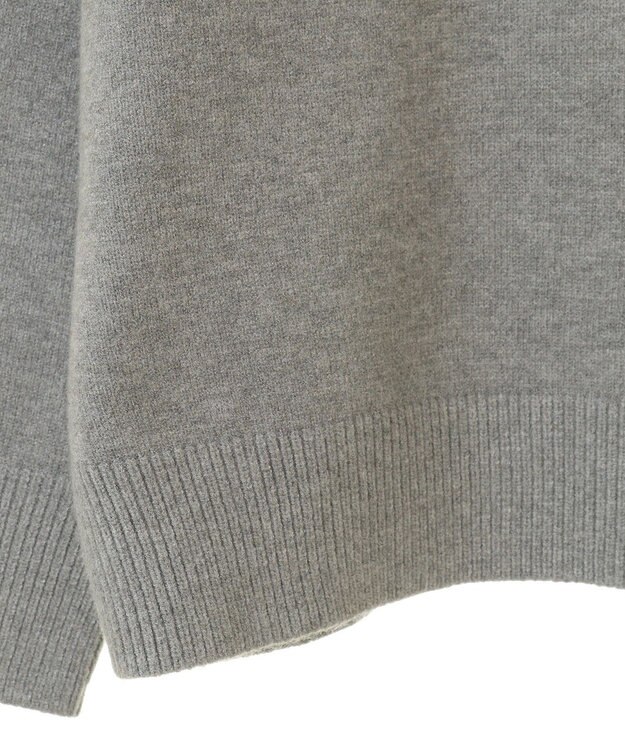 AMERICAN HOLIC バイパチハーフＺＩＰニットプルオーバー Light Gray Mixture