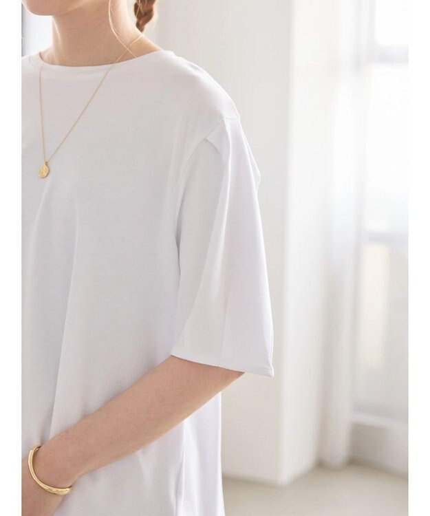 AMERICAN HOLIC 接触冷感袖コンシャスカットプルオーバー Off White