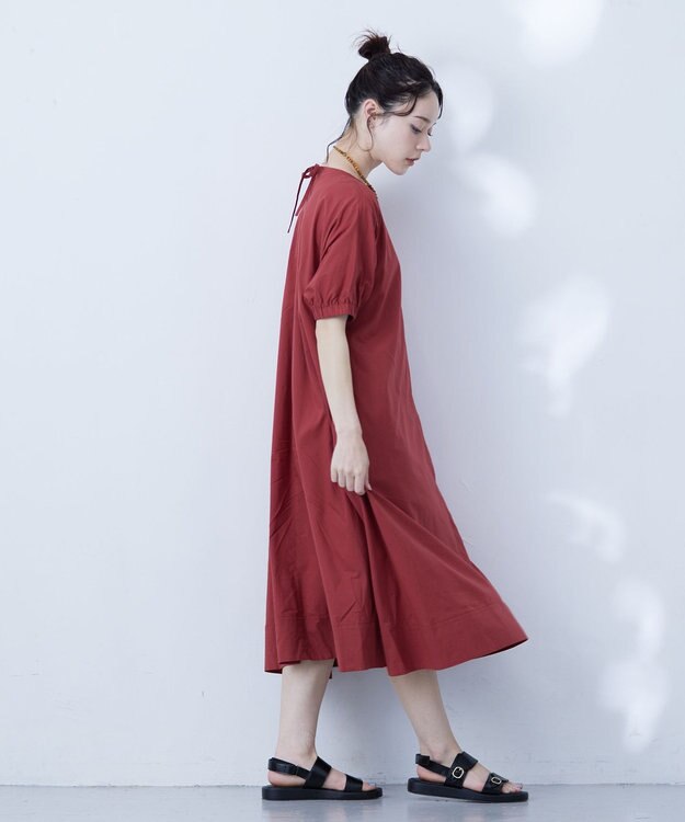 J.PRESS YORK STREET 【WOMEN】ドルマンワンピース レッド系