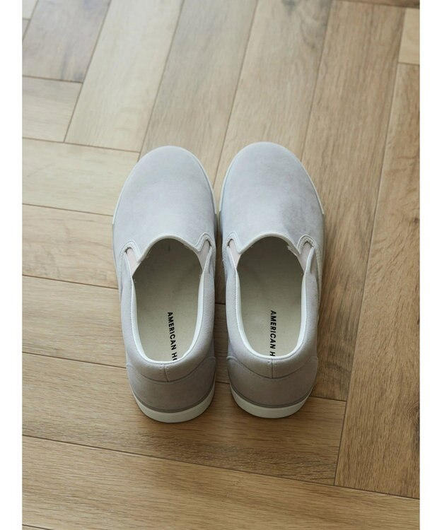 AMERICAN HOLIC 【整履き】スェードスリッポン Gray Beige
