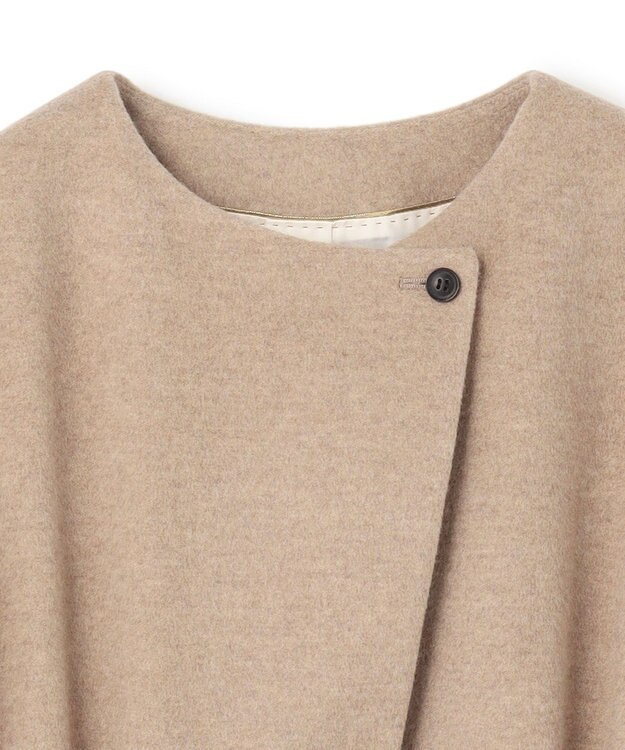 BEIGE， LABBOCK / ウール混2WAYショートコート Taupe