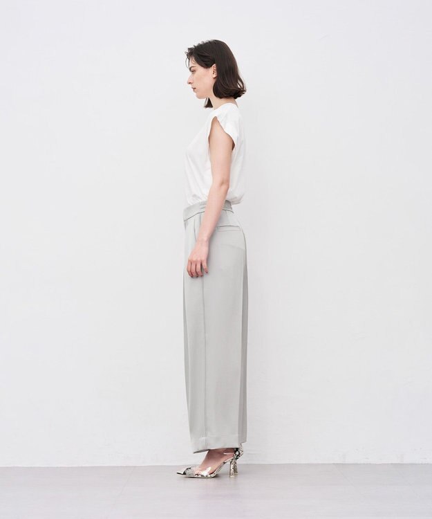 uncrave 【接触冷感・UVケア・洗濯機洗い可】プレミアムジャージー ノースリーブトップス ホワイト