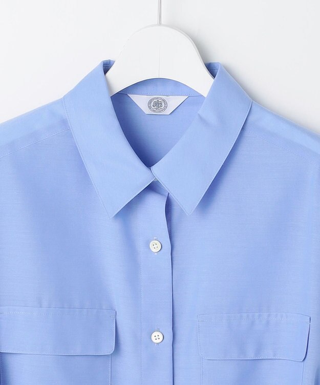 J.PRESS LADIES L リネンシアースラブ シャツ ブラウス ブルー系