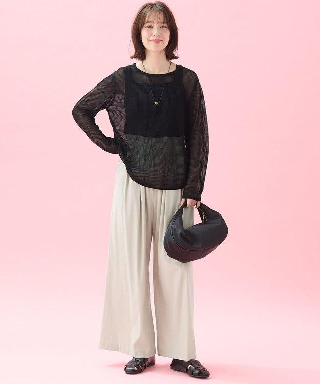 ANY 【新色追加】スクエアタンクトップ ブラック