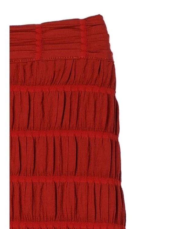 Green Parks ・ＳＵＧＡＲ　ＳＰＯＯＮ　シャーリングギャザースカート Red