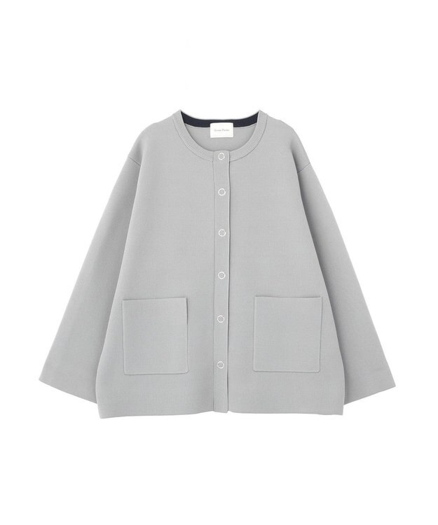 Green Parks リングドットニットコーディガン Gray