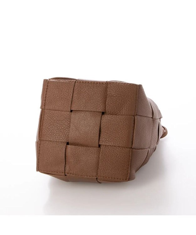 UNBILLION perche サスティナブルメッシュドロストショルダーバッグS ブラウン