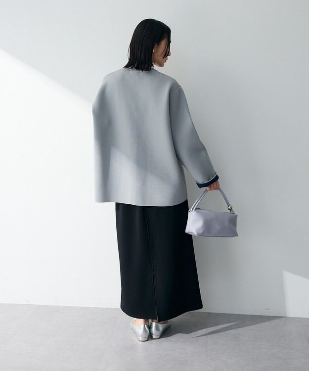 Green Parks リングドットニットコーディガン Gray