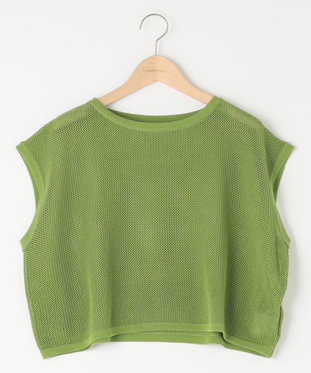 SHARE PARK LADIES 【セットアイテム】レーヨンナイロンニットワンピース グリーン系