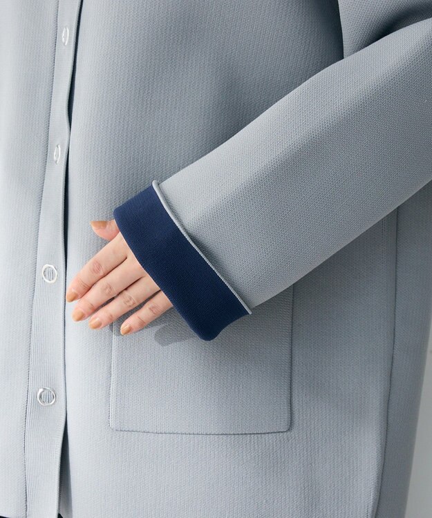 Green Parks リングドットニットコーディガン Gray