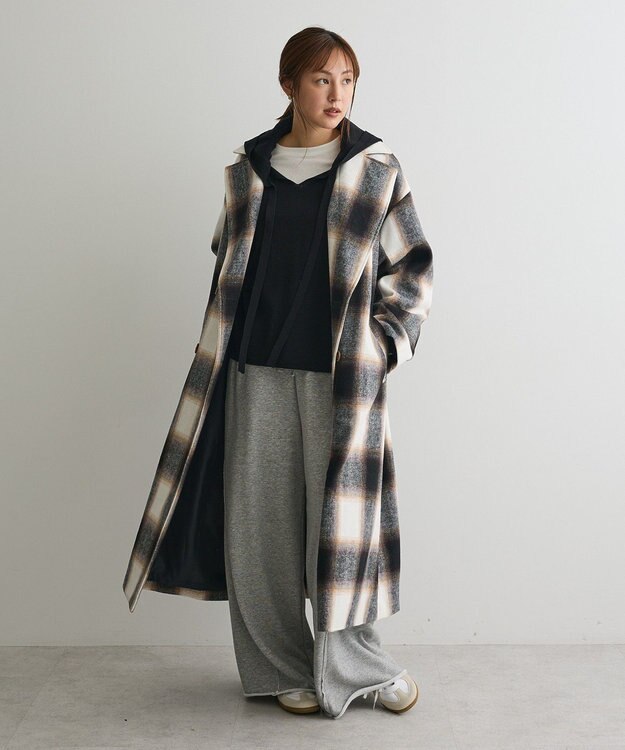 CRAFT STANDARD BOUTIQUE ハーフミラノニットフーディー＜ハンドウォッシャブル＞ Black