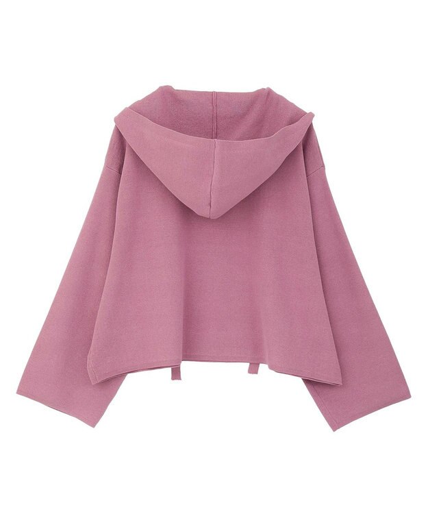 CRAFT STANDARD BOUTIQUE ハーフミラノニットフーディー＜ハンドウォッシャブル＞ Pink