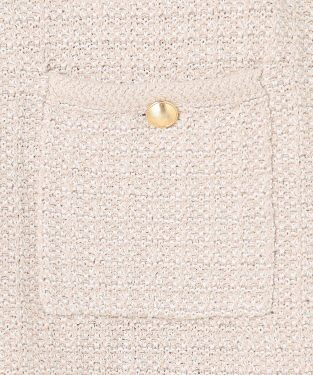 J.PRESS LADIES S NEW TWEED ニット ジャケット ベージュミックス系