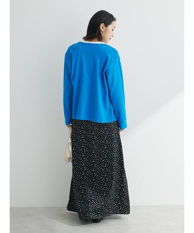 Green Parks リブカットカーディガン Blue