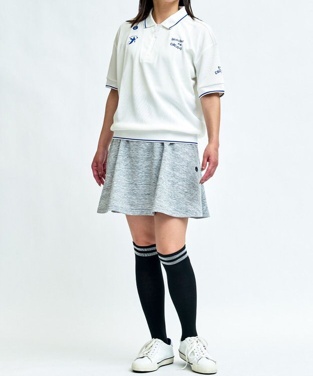 PW CIRCULUS 【WOMEN】裏毛スウェットフレアスカート ゴルフウェア レディース グレー系