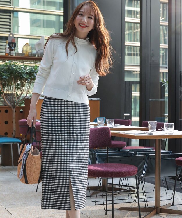 ANY SIS スカーフ付き カゴバッグ ナチュラル