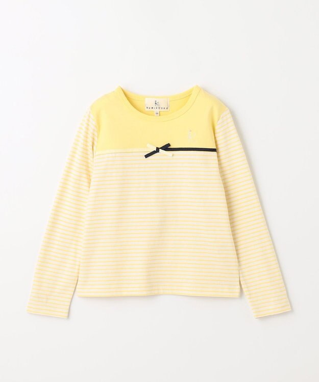 組曲 KIDS 【150-160cm】トリコボーダー Tシャツ イエロー系1
