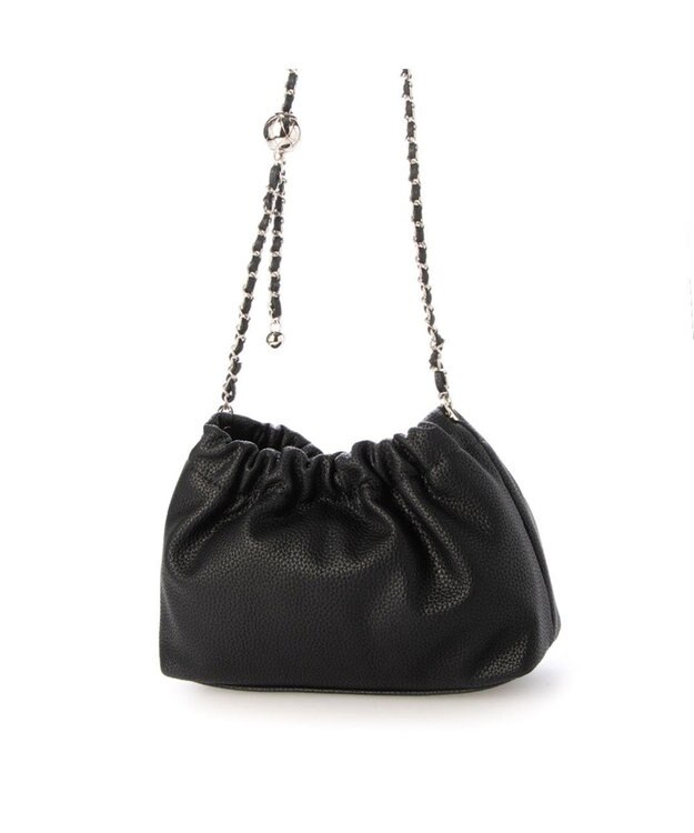 UNBILLION カシュカシュ cachecache / 口元ギャザーチェーンショルダー ブラック