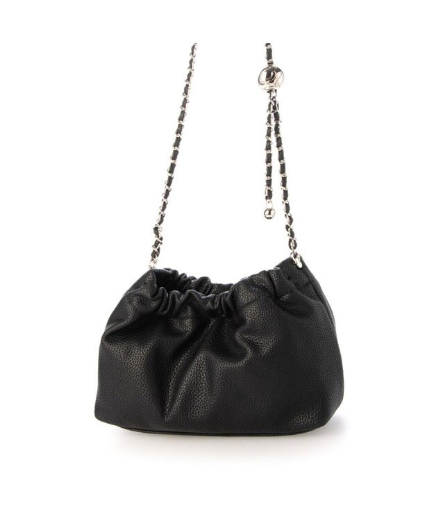 UNBILLION カシュカシュ cachecache / 口元ギャザーチェーンショルダー ブラック