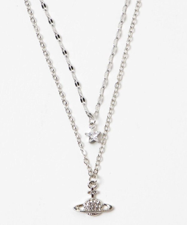 WEGO L2連ムーンキラキラネックレス 柄1