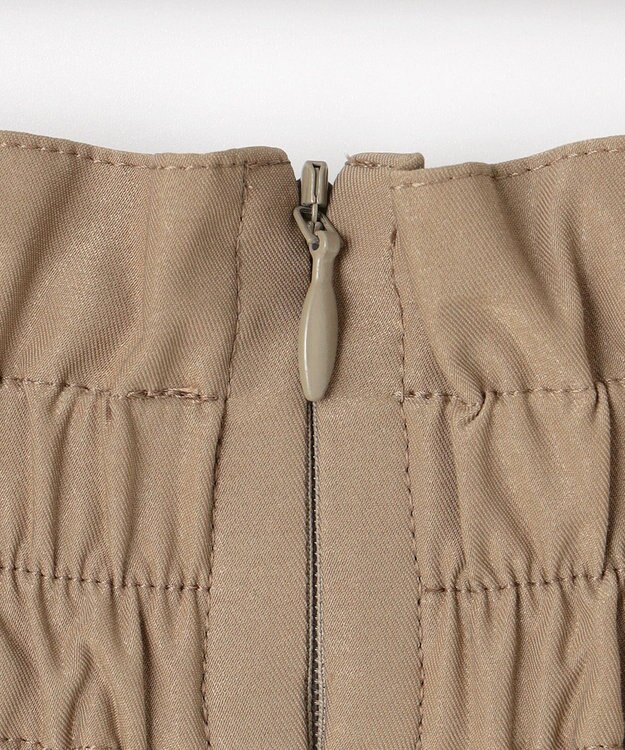 ANY SIS L ウエストタック スカート ベージュ