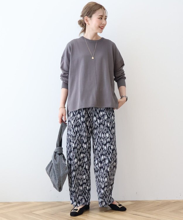 AMERICAN HOLIC センターシームラウンドニットプルオーバー Charcoal Gray