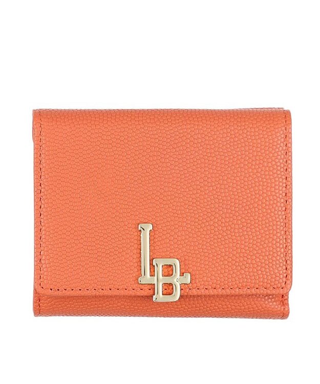 LANVIN en Bleu エルヴィー 三つ折り財布 サーモンピンク