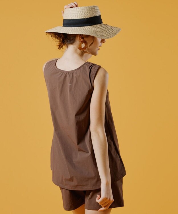 San-ai Resort（三愛水着楽園） 【カップ付きセット水着】タンキニ セット水着　無地【Ungrid（アングリッド）】 ブラウン