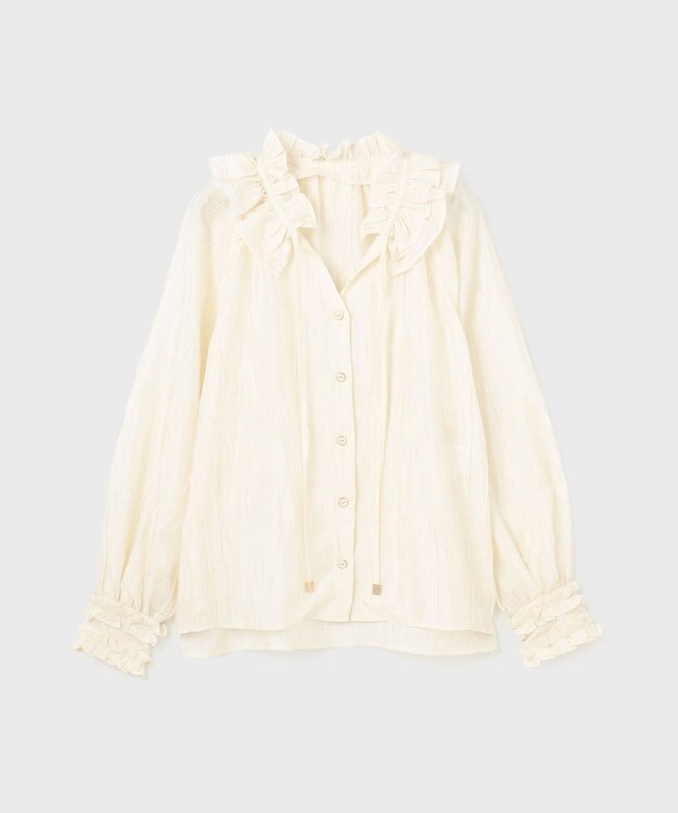 GRACE CONTINENTAL フリルカラーブラウス キナリ