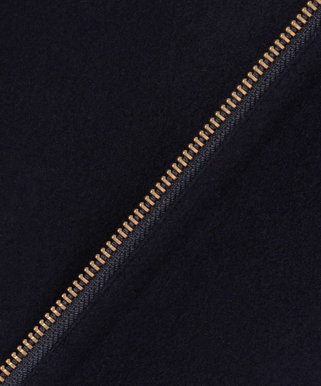 23区 L ウールリバー スタンドカラーコート ダークネイビー系