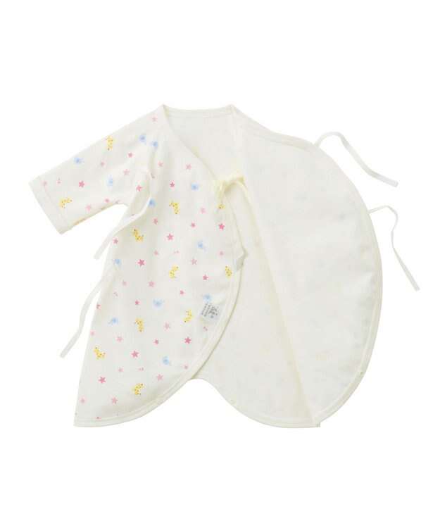 MIKI HOUSE HOT BISCUITS 【50-60cm】 スムースコンビ肌着 ピンク