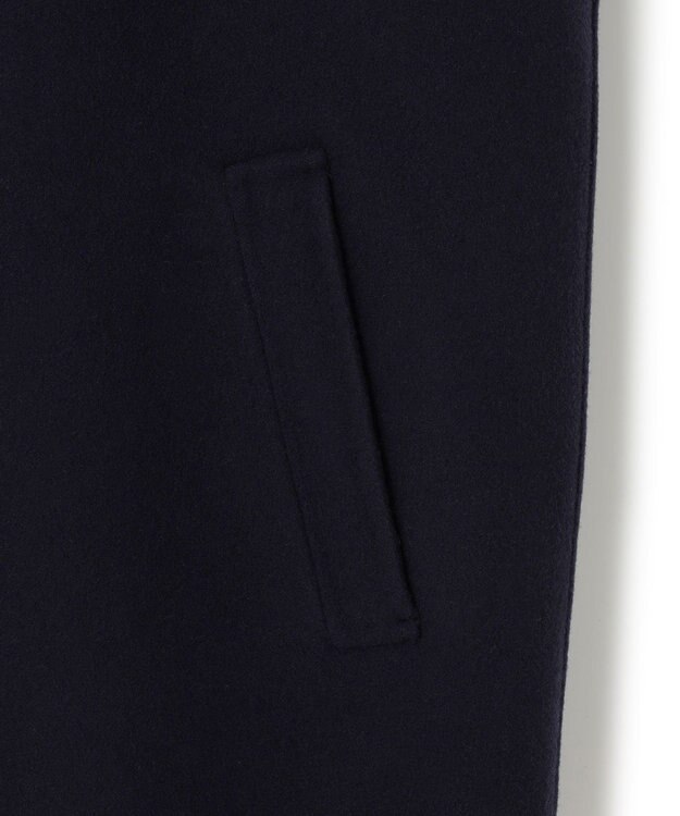 23区 S ウールリバー スタンドカラーコート ダークネイビー系