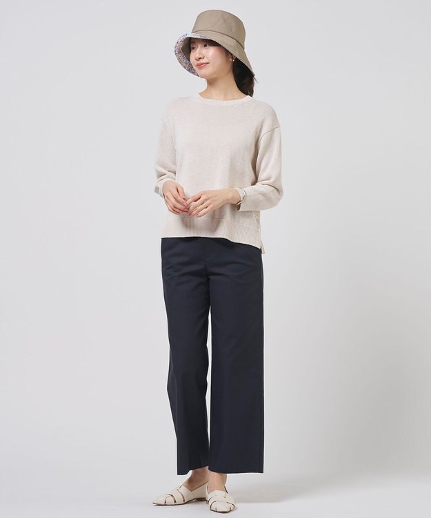 J.PRESS LADIES 【洗える・畳める】LIBERTY HAT カーキ系