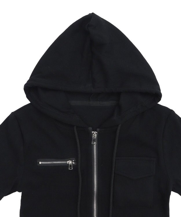 WEGO WジップクロップドSSピチPK ブラック