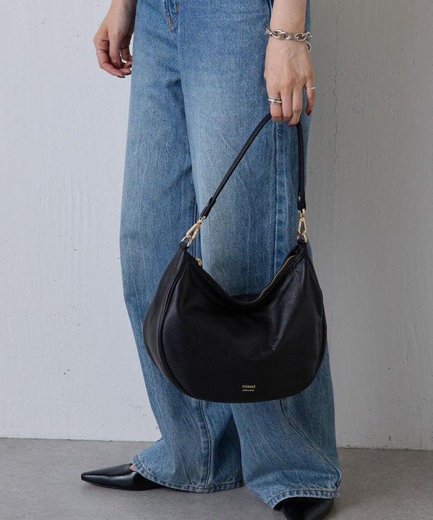 russet 2WAYショルダーバッグ【ソフトレザー】(CE-1447) Black