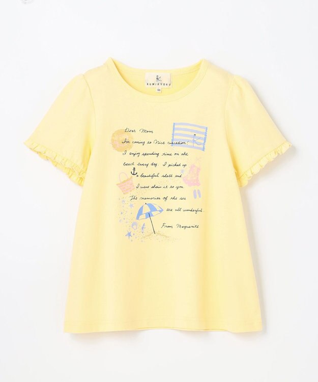 組曲 KIDS 【110-140cm】Dear Letter Tシャツ イエロー系