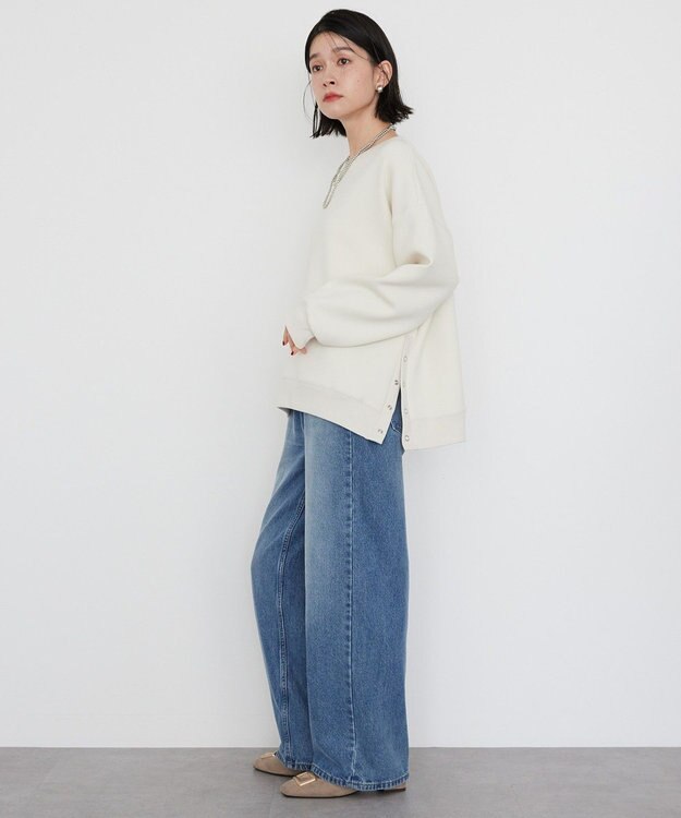 AMERICAN HOLIC サイドドットボタンポンチプルオーバー Ivory