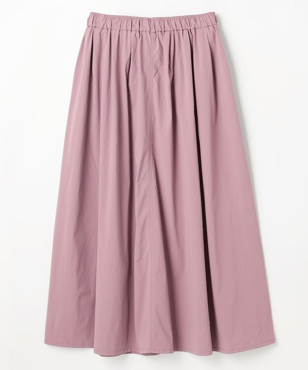 ANY 【ウエストゴム】ナイロンベイカーフレアスカート ピンク