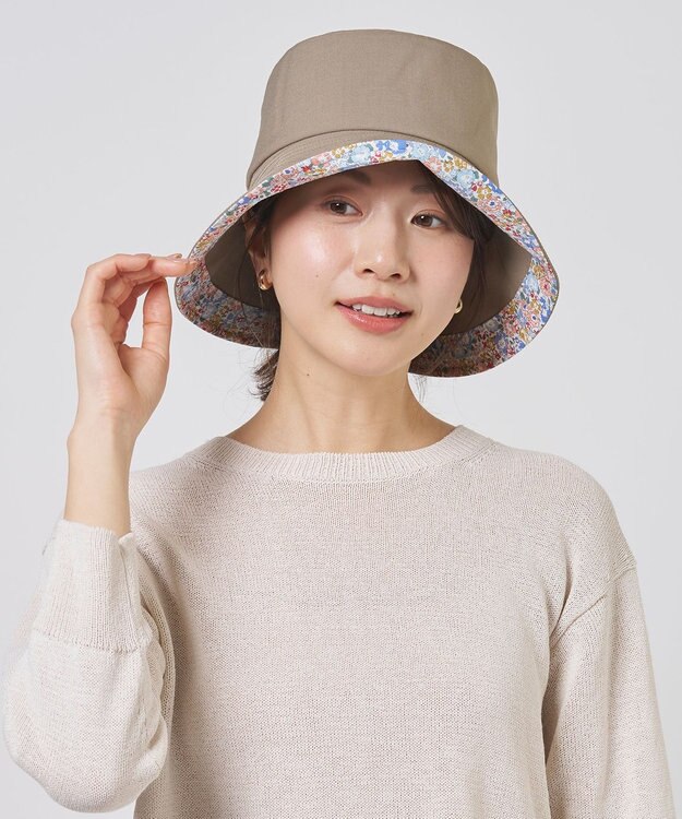 J.PRESS LADIES 【洗える・畳める】LIBERTY HAT カーキ系