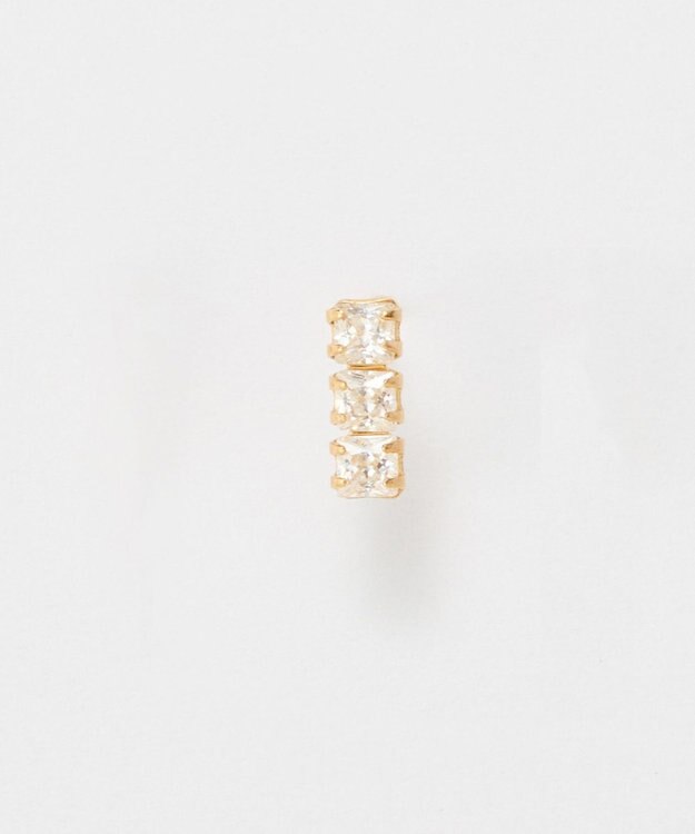 Phoebe 【K10】ストーンバーピアス(片耳)　ゴールド/BOXつき ゴールド