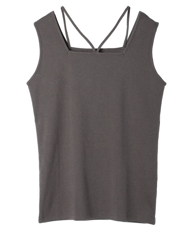 Green Parks マルチストラップテレコタンク Charcoal Gray