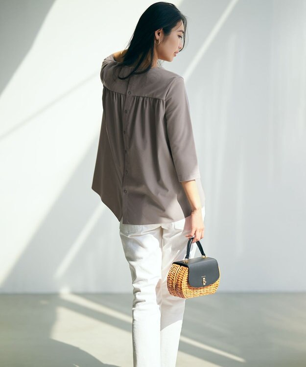 23区 【STORY7月号掲載】VIOLAdORO MIROスプリットラタン ショルダーバッグ ブラック系1